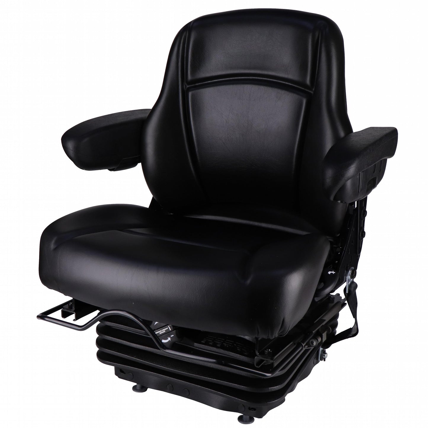 S8302273 Sears Mid Back Seat, Black Vinyl Seat, w/ Mechanical Suspension