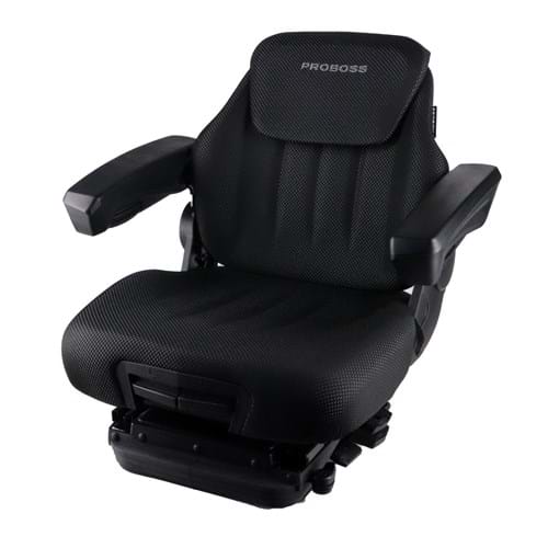 S8302357 PROBOSS AS3510 Mid Back Seat, Black & Gray Fabric w/ Air Suspension