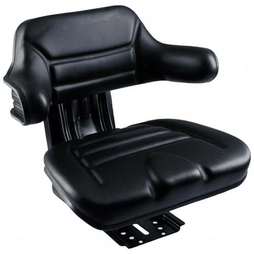 S830685 Wrap-Around Seat, Black Vinyl w/ Mechanical Suspension