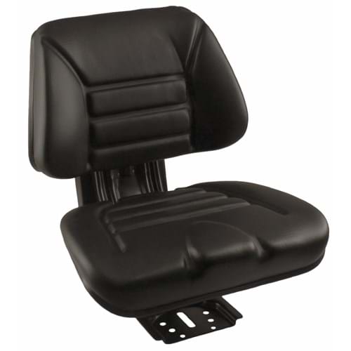S830689 Low Back Seat, Black Vinyl w/ Mechanical Suspension