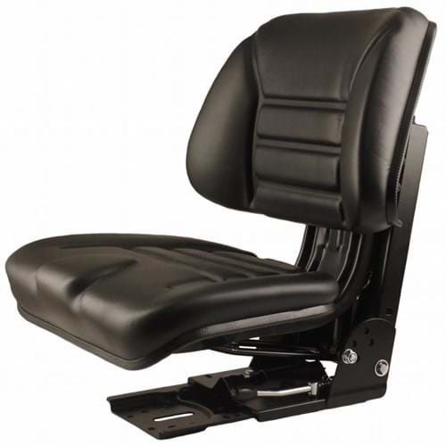 S830689 Low Back Seat, Black Vinyl w/ Mechanical Suspension