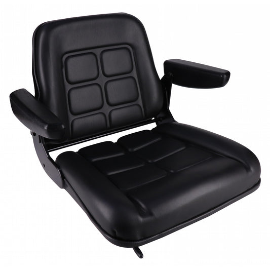 S830801 Low Back Seat, Black Vinyl
