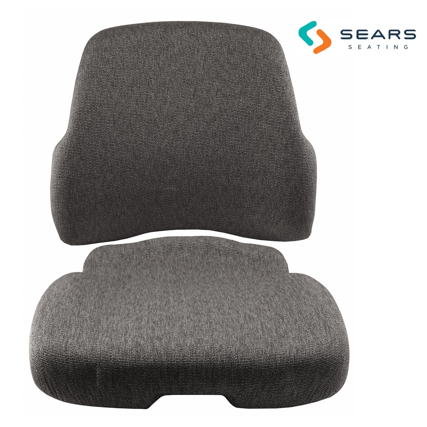 SA87347872 Cushion Set, Gray Fabric, Genuine Sears w/o Heat Switch - (2 pc.)