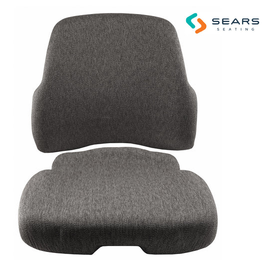 SA87347872 Cushion Set, Gray Fabric, Genuine Sears w/o Heat Switch - (2 pc.)