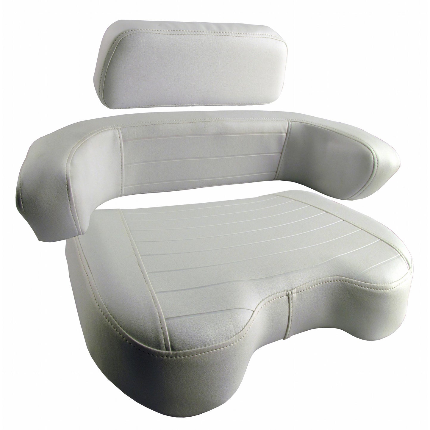 SD243509E Cushion Set, White Embossed Vinyl, Super Deluxe Style - (3 pc.)