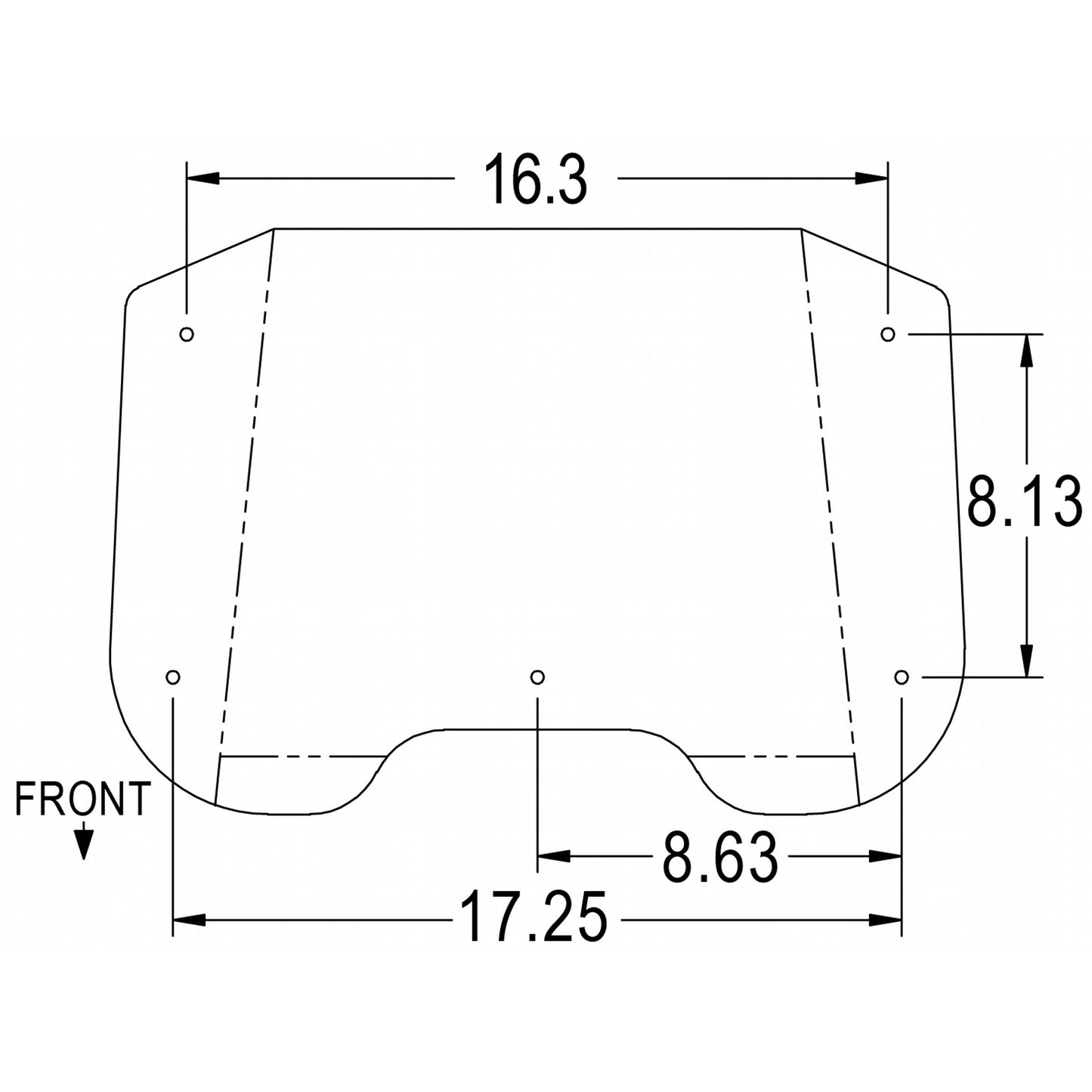 SD243740E Cushion Set, Black & White Embossed Vinyl - (2 pc.)