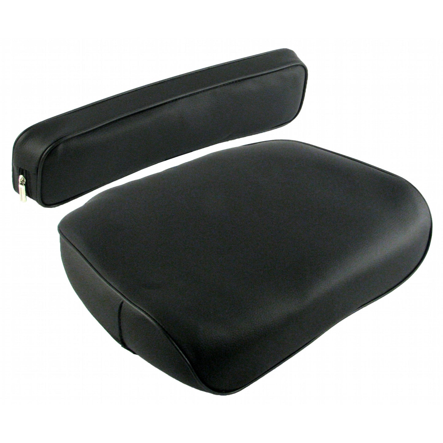 SM30476BK Cushion Set, Black Vinyl, Strapped Style - (2 pc.)