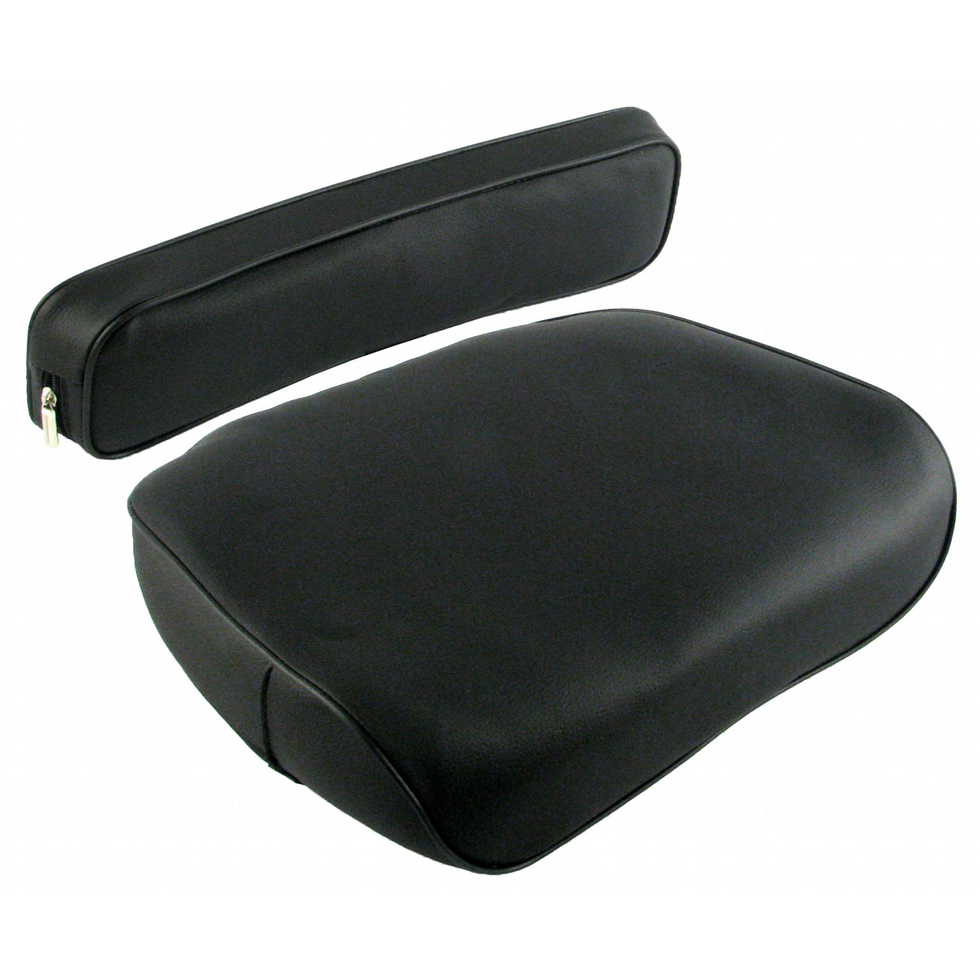 SM30476BK Cushion Set, Black Vinyl, Strapped Style - (2 pc.)