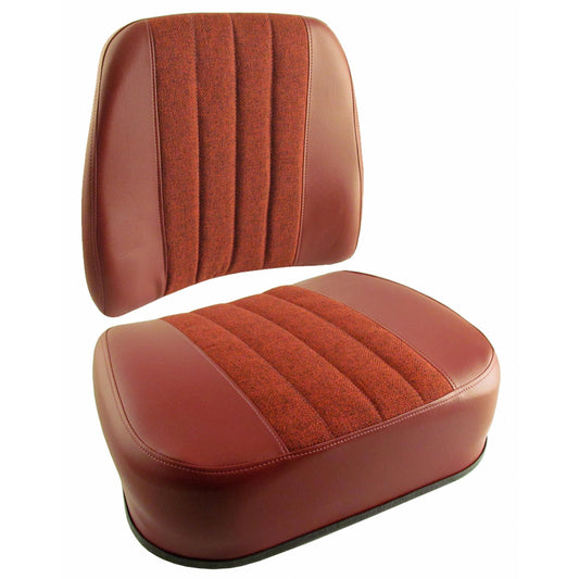 SM30589 Cushion Set, Red Fabric & Vinyl - (2 pc.)