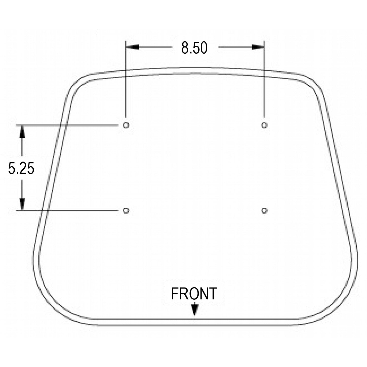 SM3343030 Seat Cushion, Black Vinyl
