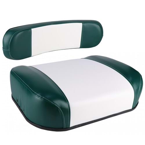 SW104312B Cushion Set, Green & White Vinyl - (2 pc.)