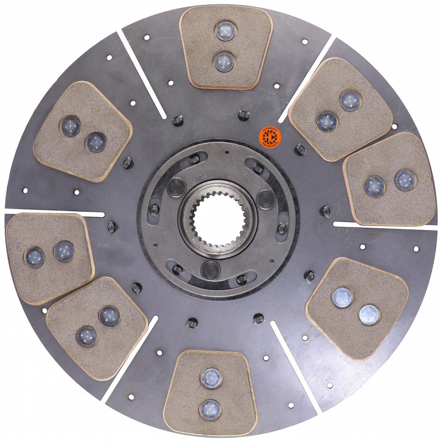 W3295850 HD8 14" Transmission Disc, 8 Pad, w/ 1-3/4" 27 Spline Hub - New