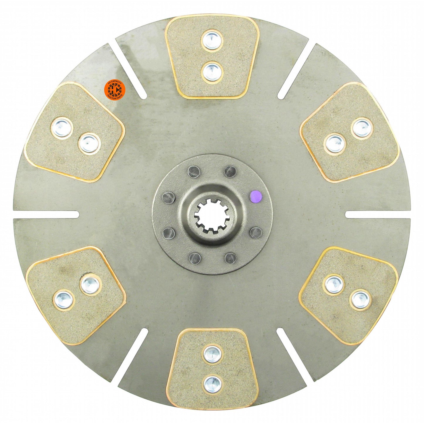 W66478 HD6 13" Transmission Disc, 6 Pad, w/ 1-1/8" 10 Spline Hub - Reman