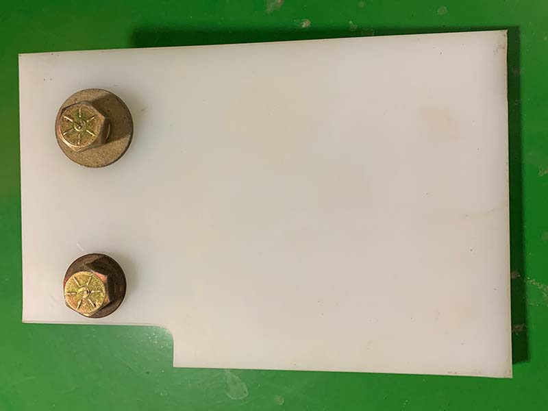 83878 Custom 1.5" Thick UHMW Poly Cutting Edge & Snow Pusher Skid Shoes - Sold by Square Foot