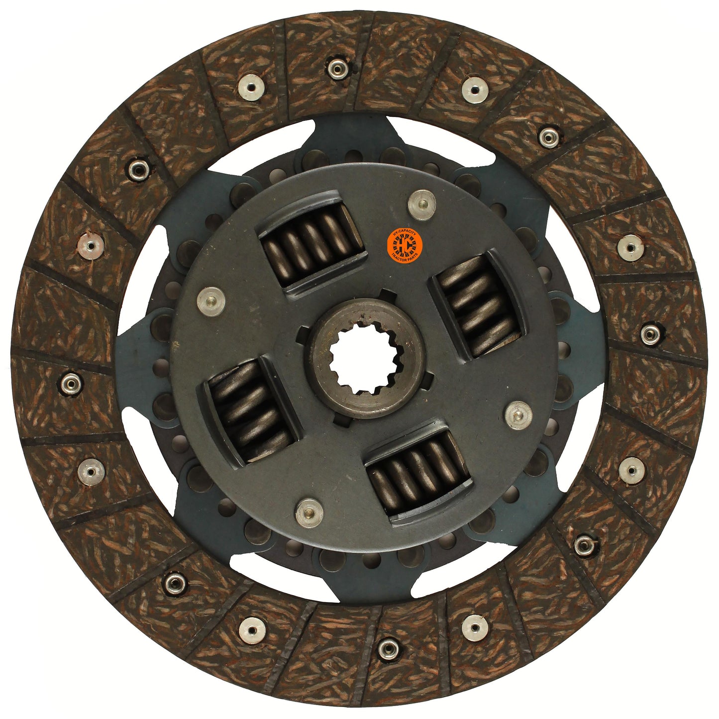 1273253 8" Transmission Disc, Woven, w/ 13/16" 12 Spline Hub - New
