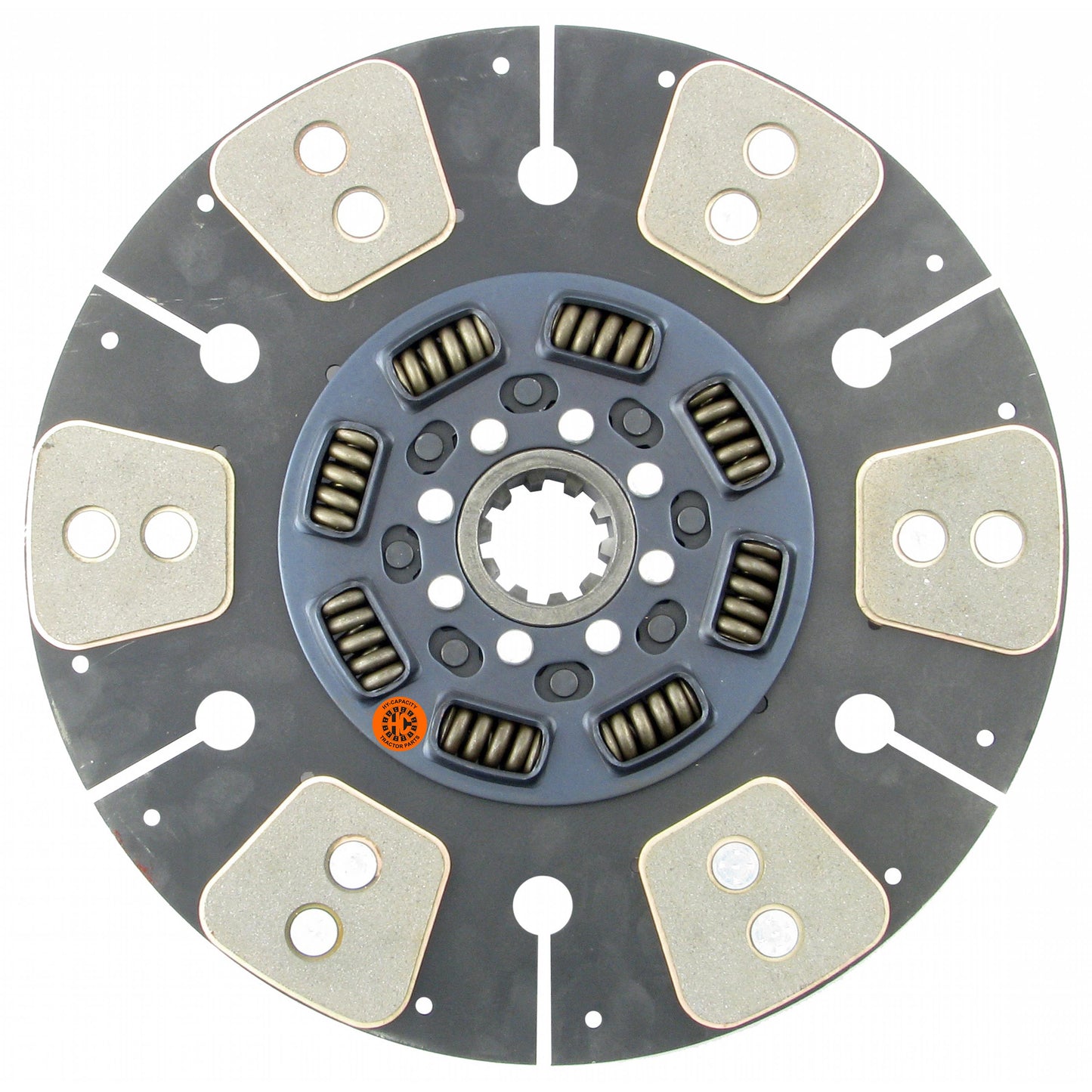 134891 14" Transmission Disc, 6 Pad, w/ 1-3/4" 10 Spline Hub - New