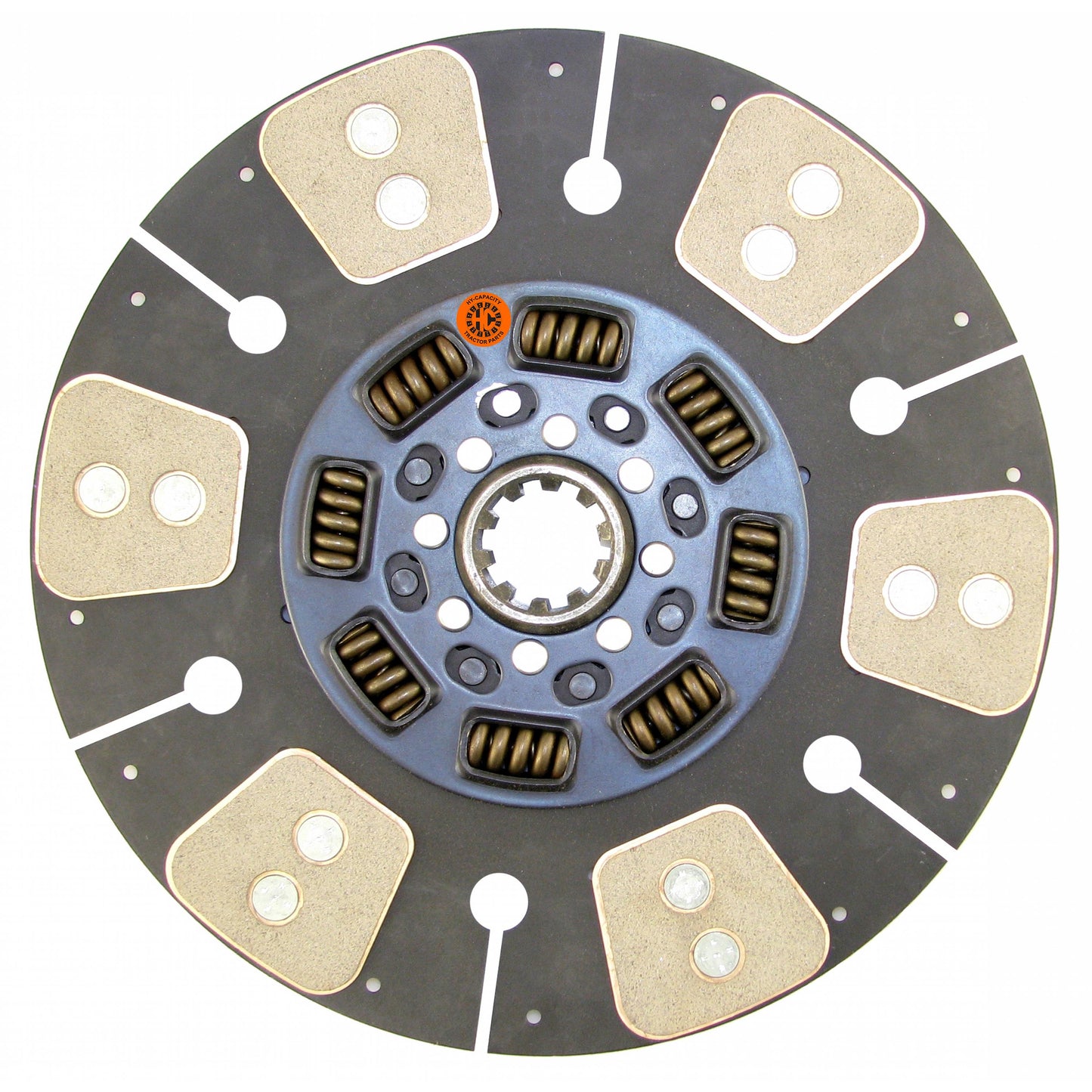 134895 14" Transmission Disc, 6 Pad, w/ 1-3/4" 10 Spline Hub - Reman