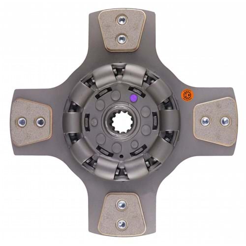 384395 12" Transmission Disc, 4 Pad, w/ 1-3/16" 11 Spline Hub - Reman