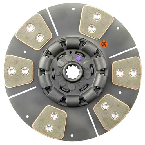 384633 HD6 10-1/2" Transmission Disc, 6 Pad, w/ 1-1/8" 10 Spline Hub - Reman