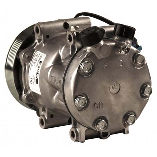 8804756 Genuine Sanden SD7H15HD Compressor, w/ 6 Groove Clutch - New