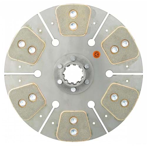 FE350CA HD6 12" Transmission Disc, 6 Pad, w/ 1-3/4" 10 Spline Hub - Reman