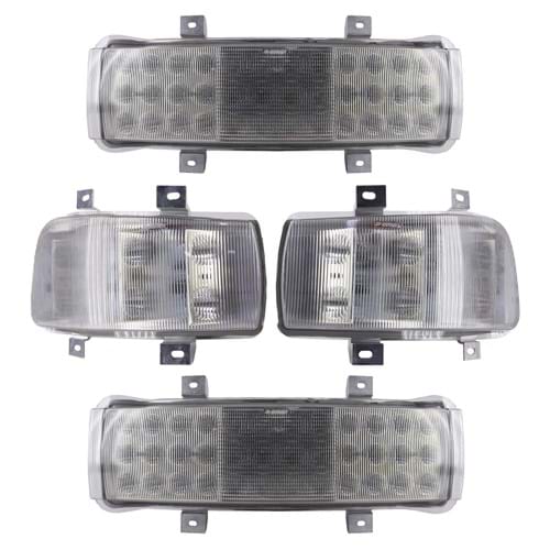 HA87309032 KIT1 CREE LED Corner & Center Headlight Kit, Hi-Lo & Flood Beam, 7200/14400 Lumens