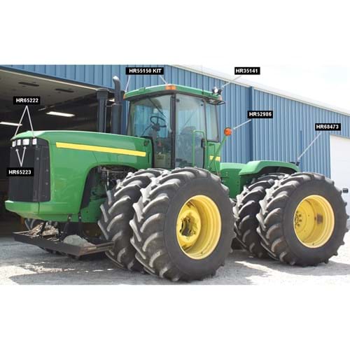 HR68473 Flood Beam LED Rear Fender Light for John Deere 9000 Series, 3500 Lumens