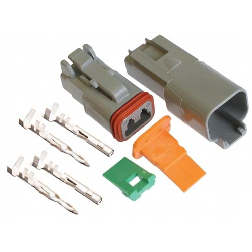 8302115 2-Pin Deutsch DT Electrical Connector, 13 Amp, 14-20 AWG