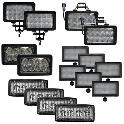 8302242 Complete Flood Beam LED Light Kit for John Deere 8000 Series Tractors - (Pkg. of 16)