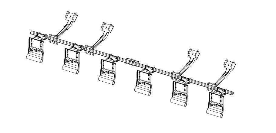 84893 6 Row – for Case IH 2600 / 4200 / 4400 Series G4 Stalk Stomper Kit W/Toolbar