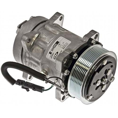 8814864 Genuine Sanden SD7H15HD FLX7 Compressor, w/ 8 Groove Clutch - New