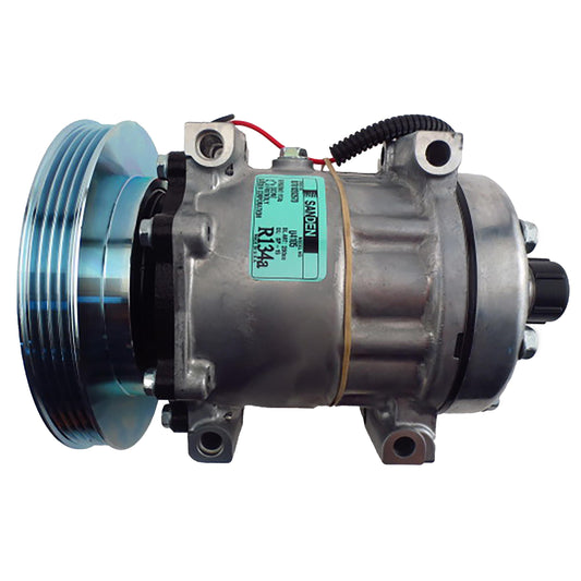 8847693200 Genuine Sanden SD7H15 Compressor, w/ 4 Groove Clutch - New