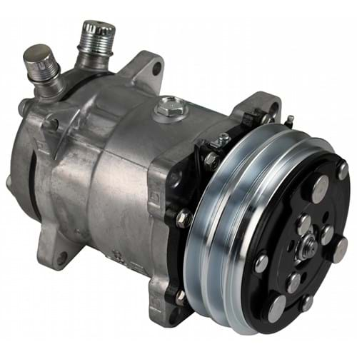 8886508521 Genuine Sanden SD5H14 Compressor, w/ 2 Groove Clutch - New