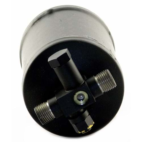 8890115 Receiver Drier, w/ High Pressure Relief Valve & Female Switch Port