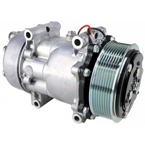 88M5X0182 Genuine Sanden SD7H15 Compressor, w/ 8 Groove Clutch - New