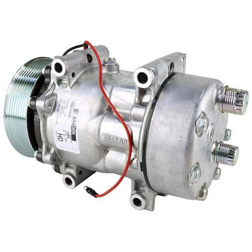 88M5X0182 Genuine Sanden SD7H15 Compressor, w/ 8 Groove Clutch - New