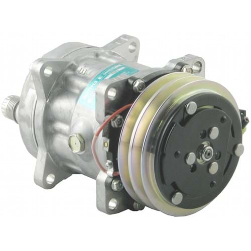 88VA207258 Genuine Sanden SD7H13 Compressor, w/ 2 Groove Clutch - New