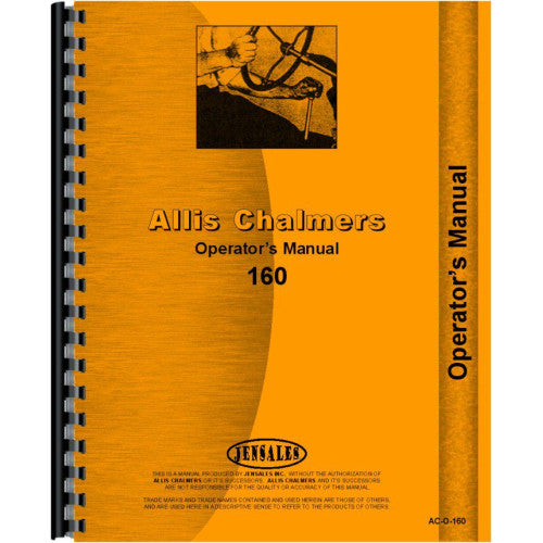 AC-O-160 Allis Chalmers 160 Tractor Operators Manual