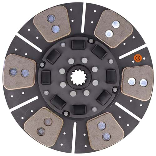 B900338 13" Transmission Disc, 6 Pad, w/ 1-3/8" 12 Spline Hub - New