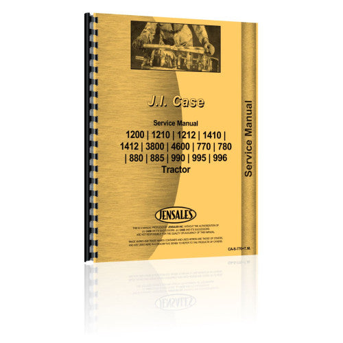 CA-S-770+T.M. Case 780 Tractor Service Manual (Manual)