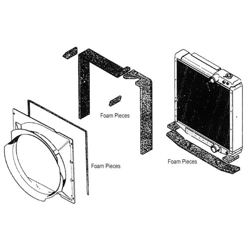 CA830986 Radiator Cushion Foam Kit