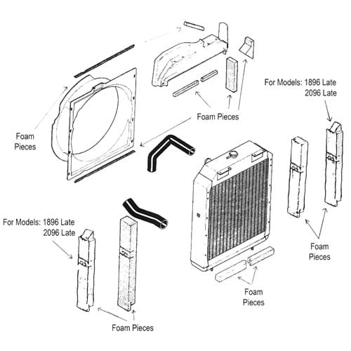 CA830990 Radiator Cushion Foam Kit