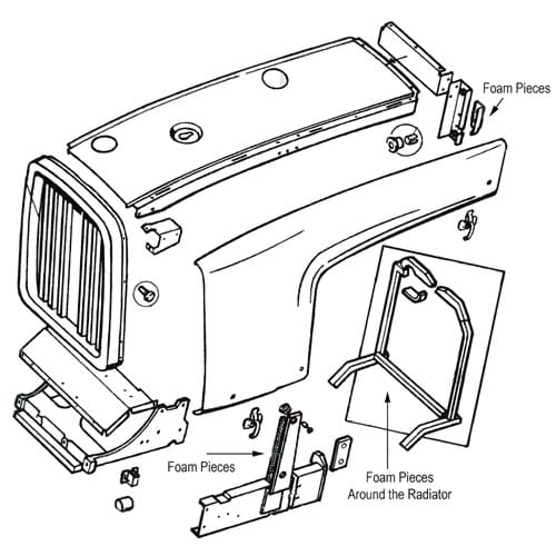 CD70270115 Radiator Cushion Foam Kit