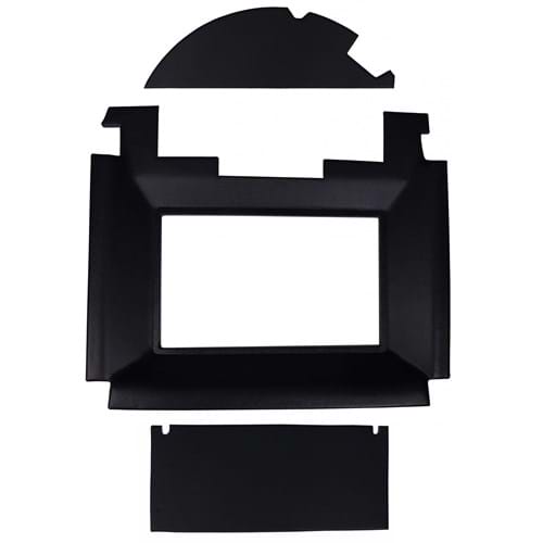 CR304H Main Headliner, Black Vinyl w/ Formed Plastic