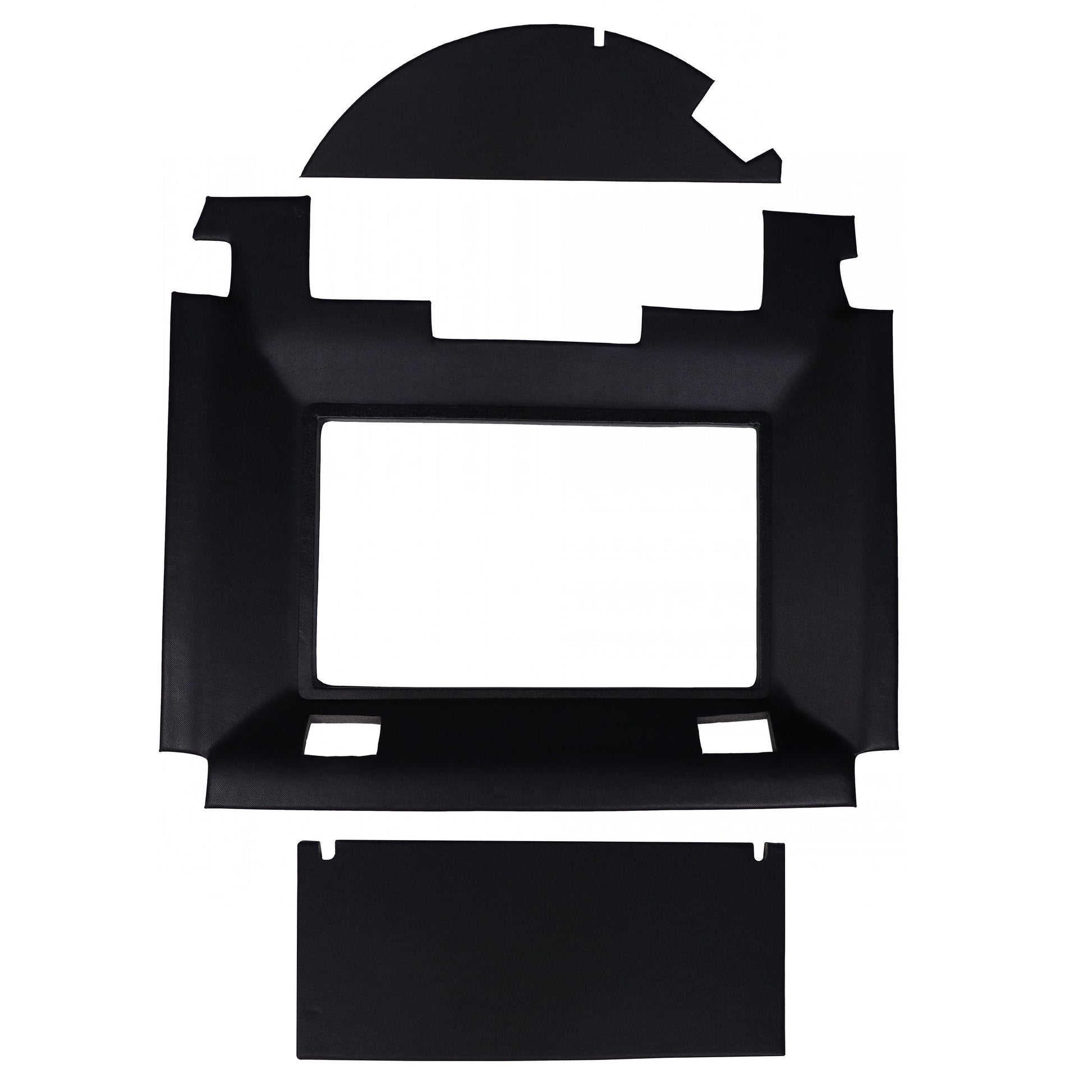 CR40H Main Headliner, Black Vinyl w/ Formed Plastic