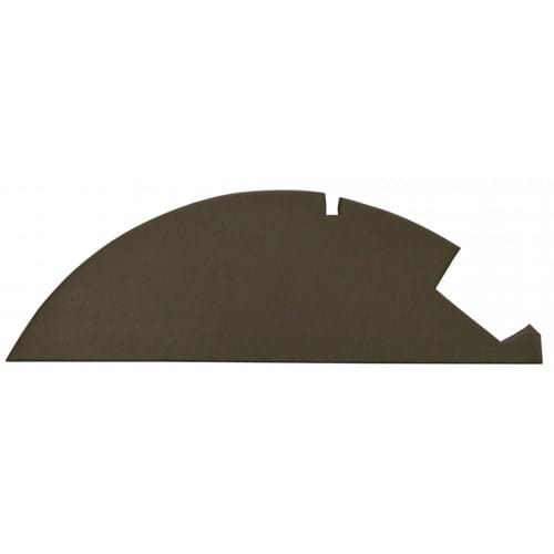 CR50HFP Front Headliner Piece, Brindle Brown Vinyl w/ Plastic Back