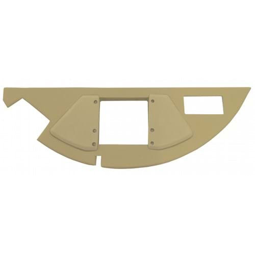 CR55HFP Front Headliner Piece, Sailcloth Tan Vinyl w/ Plastic Back