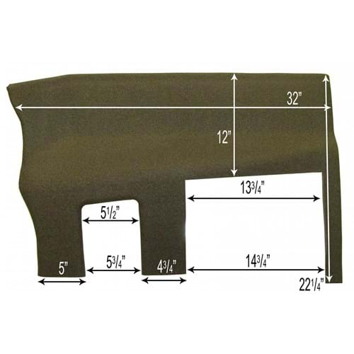 CR8000RP3 Rear Panel, Multi-Brown Vinyl w/ Formed Plastic