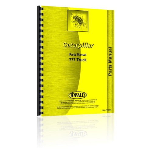 CT-P-777TRK Caterpillar 777 Truck Parts Manual