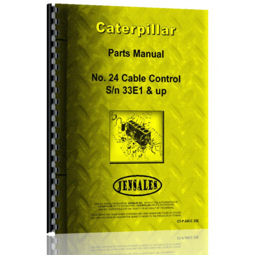 CT-P-24CC 33E Caterpillar Crawler Parts Manual